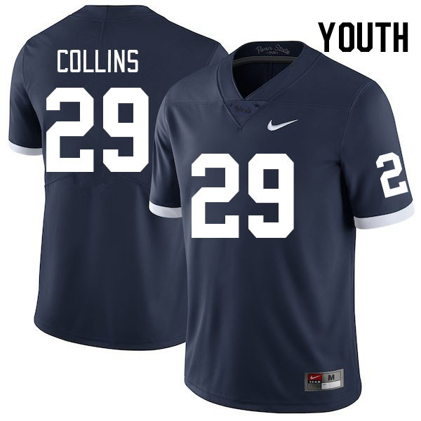 Youth #29 Audavion Collins Penn State Nittany Lions College Football Jerseys Stitched Sale-Retro - Click Image to Close